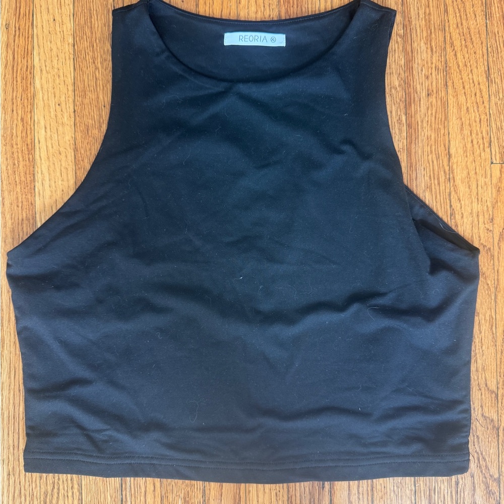 ReoRia Women's Classic Black Tank Top